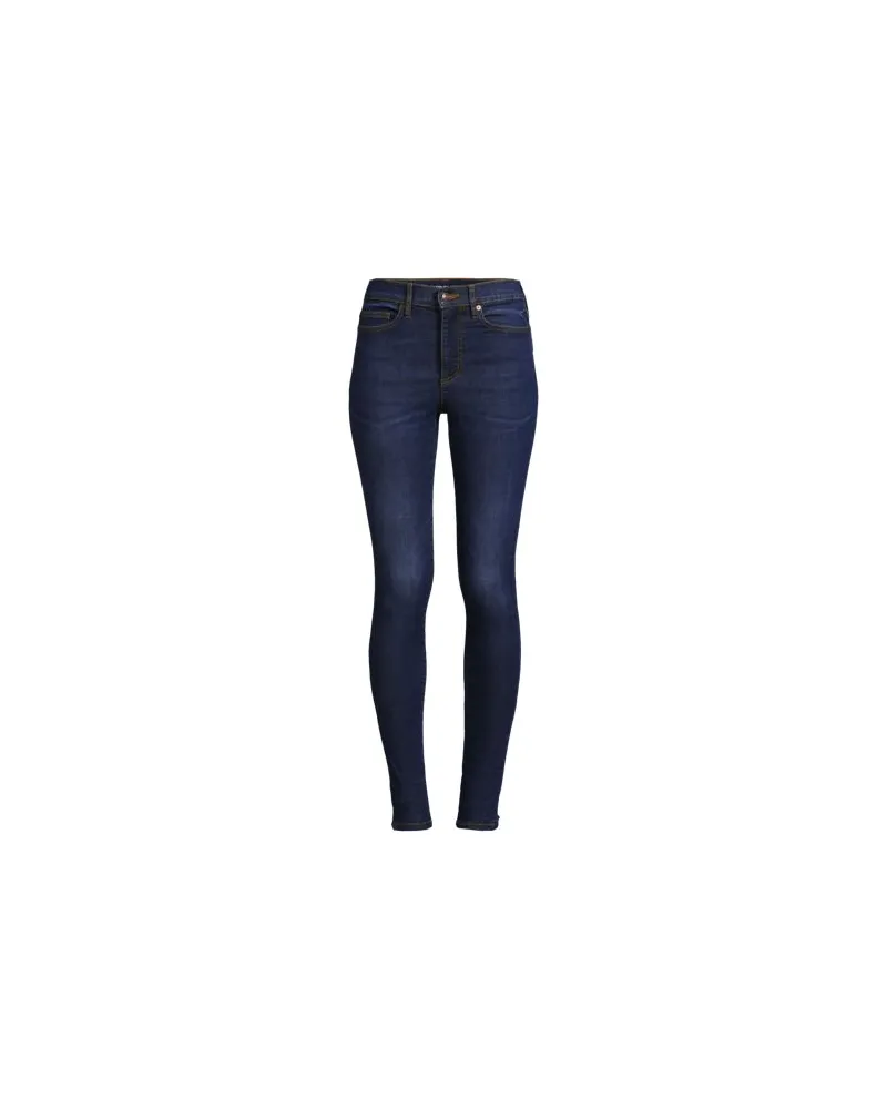 Lands' End Skinny Fit Jeans High Waist, Damen, Größe regular, Blau, Baumwoll-Mischung, by Blau