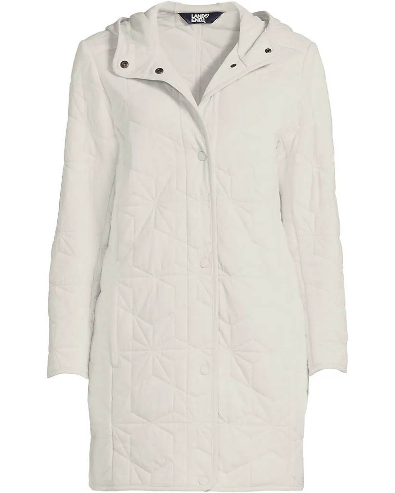 Lands' End PrimaLoft Steppmantel, Damen, Größe regular, Beige, Baumwoll-Mischung, by Beige