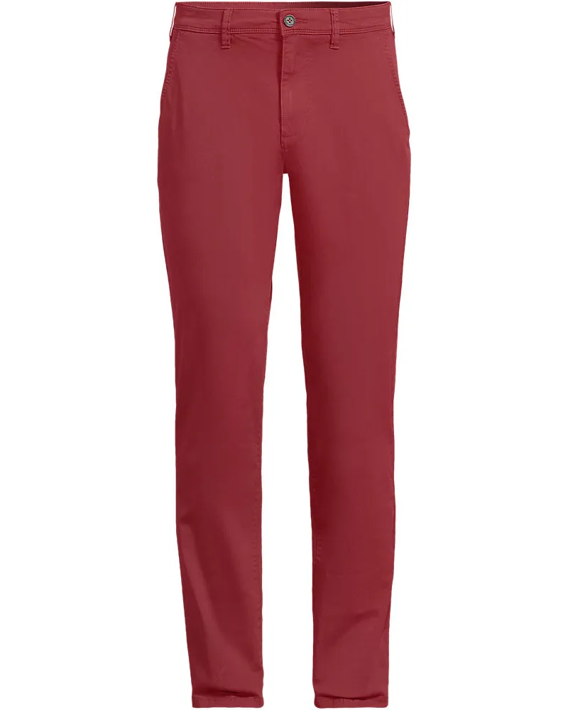 Lands' End Slim Fit Chinohose, Herren, Größe regular, Braun, Baumwolle/Baumwoll-Mischung, by Braun