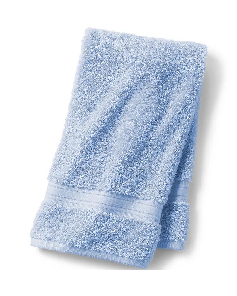 Lands' End Supima Handtuch, Herren, Größe:null regular, Blau, Baumwolle, by Blau
