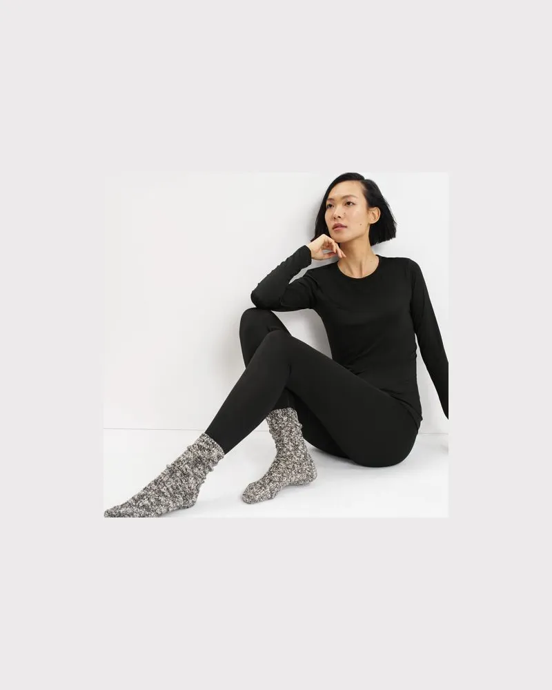 Lands' End Lange Unterhose THERMASKIN, Damen, Größe:44-46 regular, Schwarz, Polyester-Mischung, by Schwarz