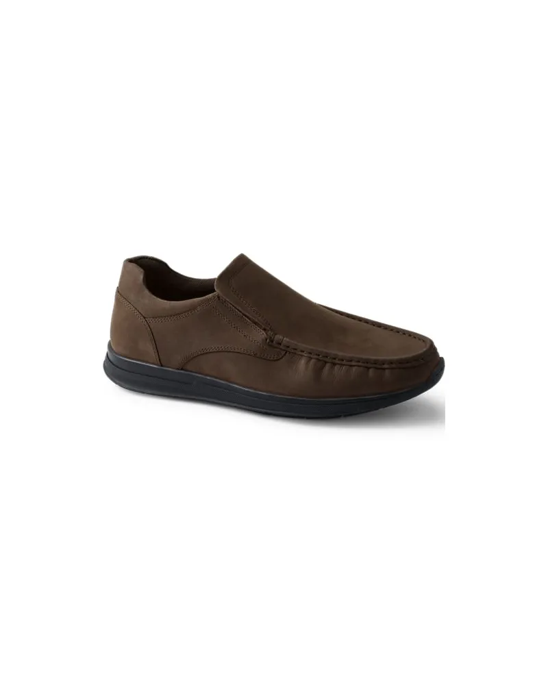 Lands' End Slipper aus Leder, Herren, Größe regular, Braun, Leder, by Braun