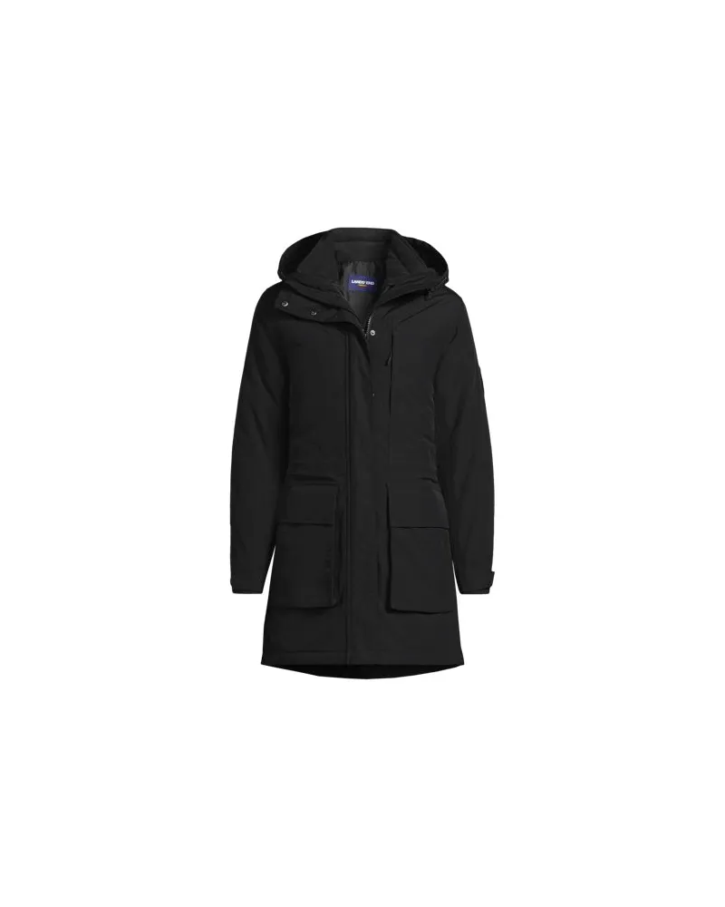 Lands' End Wasserdichter 3-in-1-Parka Squall, Damen, Größe plus, Schwarz, Polyester/Nylon, by Schwarz