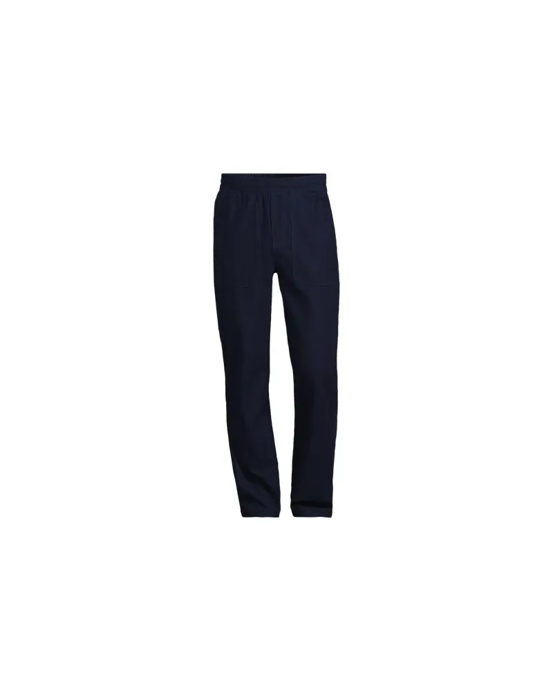 Lands' End Utility-Hose mit Schlupfbund, Herren, Größe regular, Blau, Baumwolle, by Blau