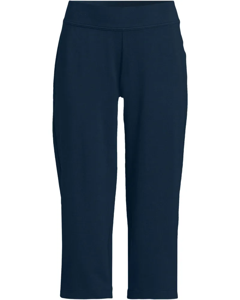 Lands' End Stretch-Freizeithose in 3/4-Länge, Damen, Größe regular, Blau, Baumwoll-Mischung, by Blau
