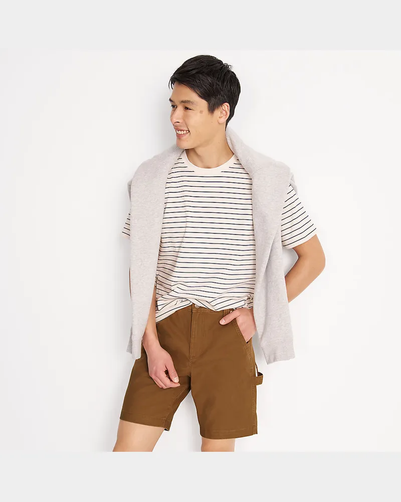Lands' End Komfort Zimmermanns-Shorts, Herren, Größe regular, Braun, Baumwolle, by Braun