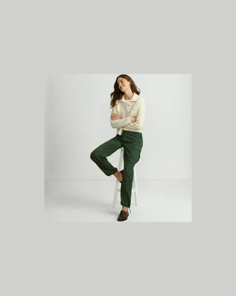 Lands' End Cargohose aus Lyocell-Mix, Damen, Größe regular, Grün, Baumwoll-Mischung, by Grün