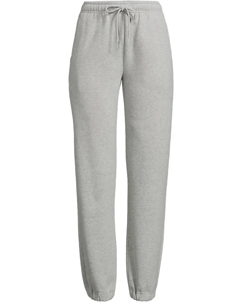 Lands' End Serious Sweats Jogginghose, Damen, Größe petite, Grau, Baumwoll-Mischung/Polyester-Mischung, by Grau