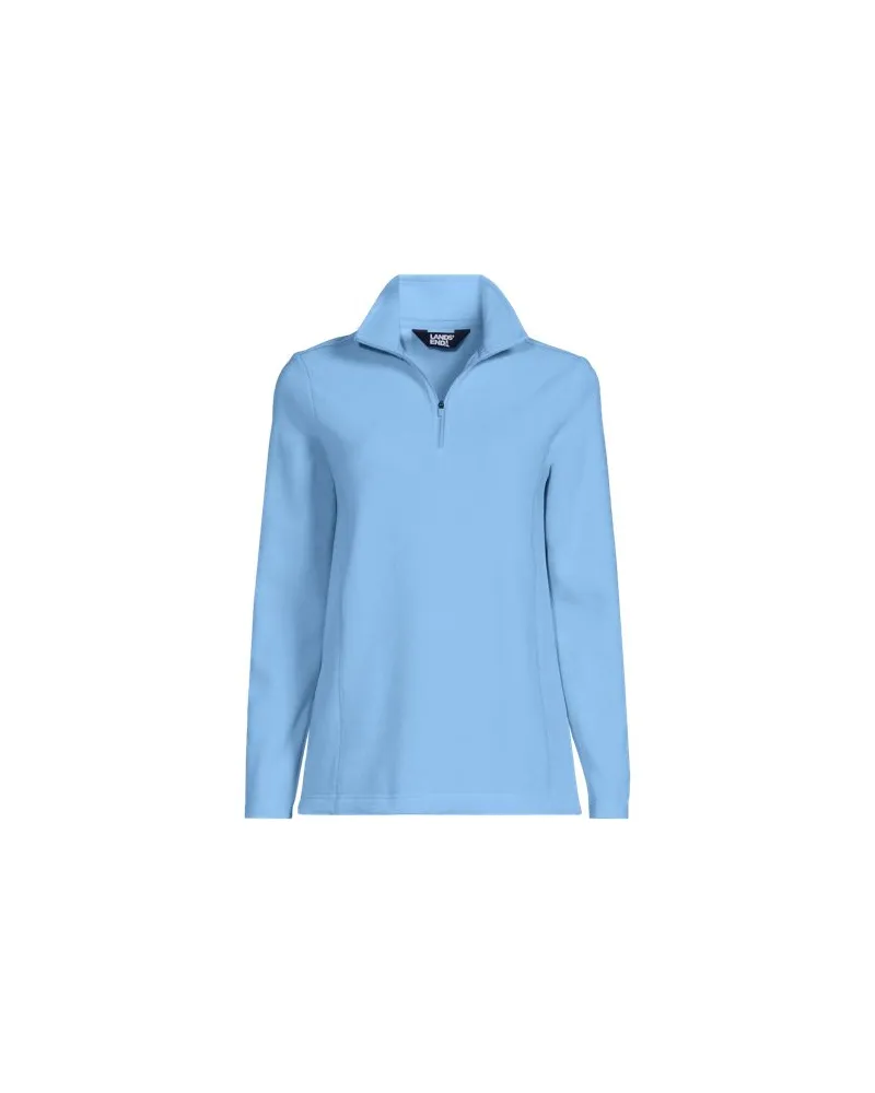 Lands' End Anyweather™ Fleece-Pullover mit Reißverschluss, Damen, Größe plus, Blau, Polyester, by Blau