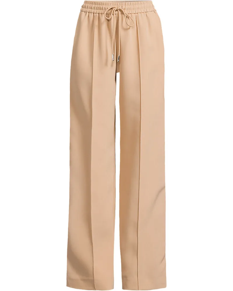 Lands' End Webhose mit seitlichem Streifen, Damen, Größe regular, Beige, Polyester/Polyester-Mischung, by Beige