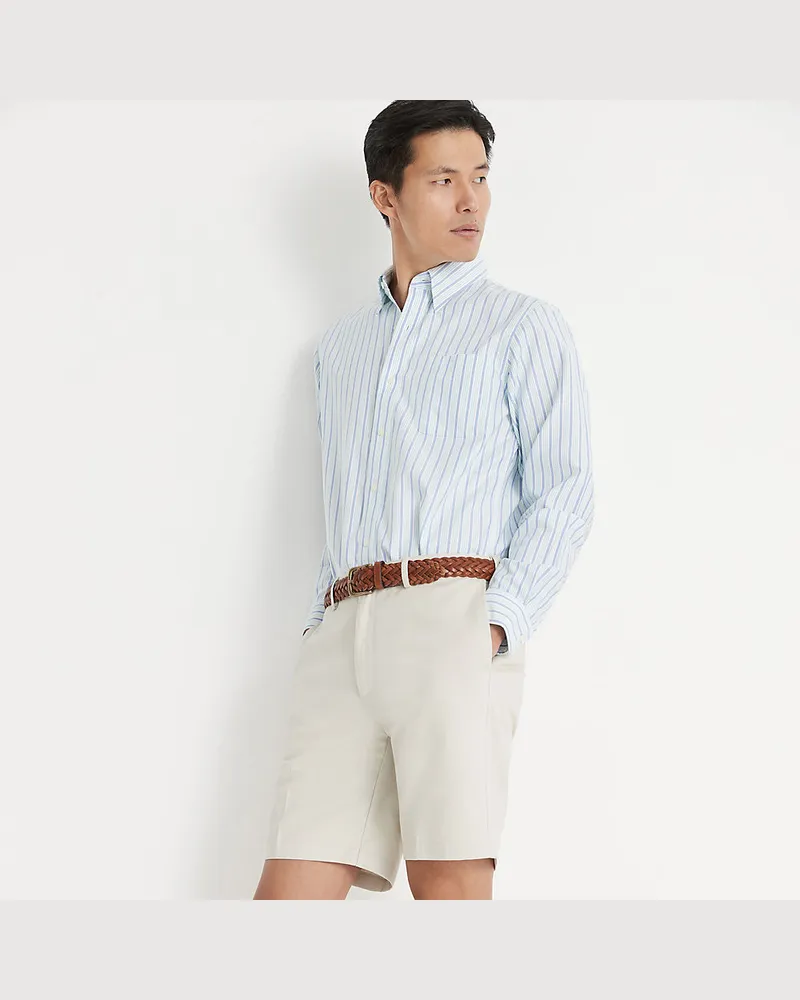 Lands' End Chino-Shorts mit Komfortbund, Herren, Größe regular, Beige, Baumwolle, by Beige