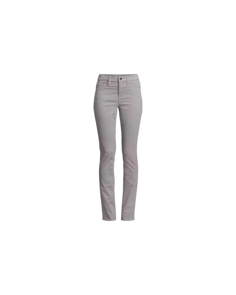 Lands' End Straight Fit Cordhose Mid Waist, Damen, Größe plus, Grau, Baumwoll-Mischung, by Grau