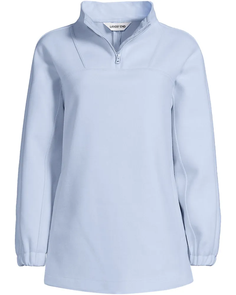 Lands' End Soft Fleece Pullover, Damen, Größe plus, Blau, Polyester, by Blau