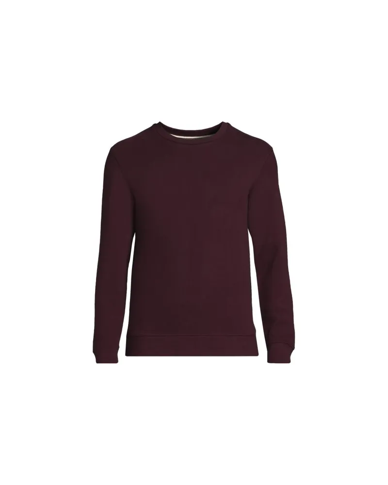 Lands' End Rundhals-Sweatshirt SERIOUS SWEATS, Herren, Größe:48-50 regular, Rot, Baumwoll-Mischung/Polyester-Mischung, by Rot