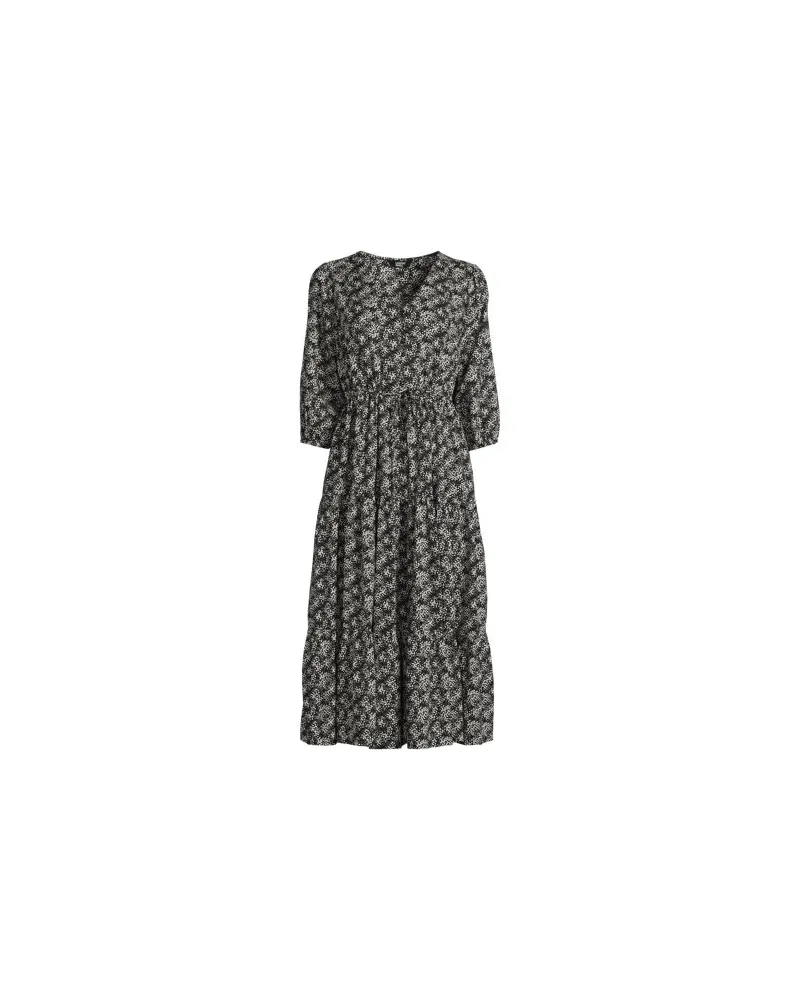 Lands' End Midikleid mit Stufenrock, Damen, Größe:32-34 petite, Schwarz, by Schwarz