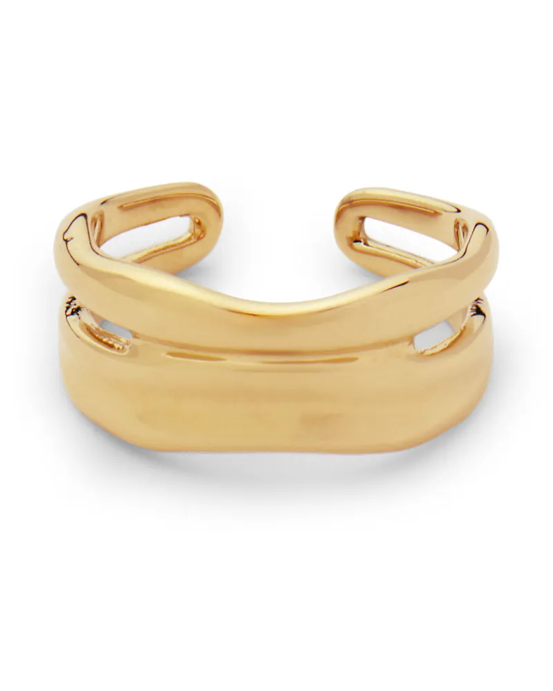 Lands' End Wasserfester, verstellbarer Stapelring, Damen, Größe:null regular, Gelb, by Gelb