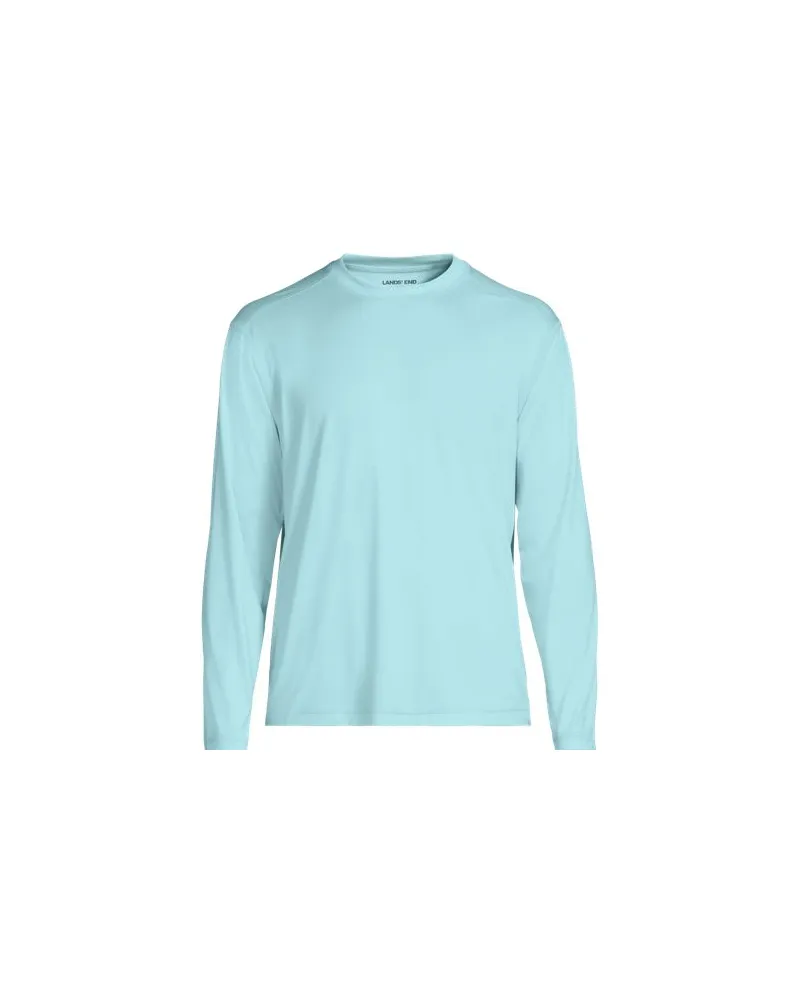 Lands' End Langarm-Badeshirt, Herren, Größe:60 regular, Blau, by Blau