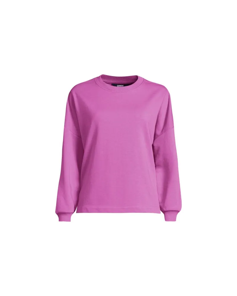 Lands' End Leichtes Sweatshirt, Damen, Größe plus, Pink, by Pink