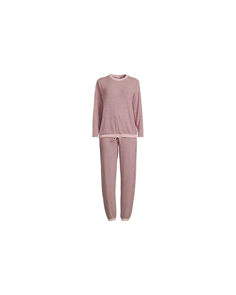 Lands' End Silky Knit Lounge-Set, Damen, Größe plus, Pink, Polyester/Viskose/Polyester-Mischung, by Pink