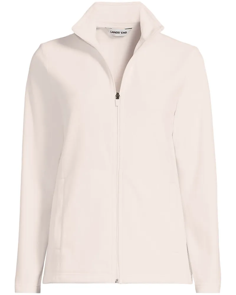 Lands' End Anyweather Fleece-Jacke, Damen, Größe plus, Weiß, Polyester, by Weiß