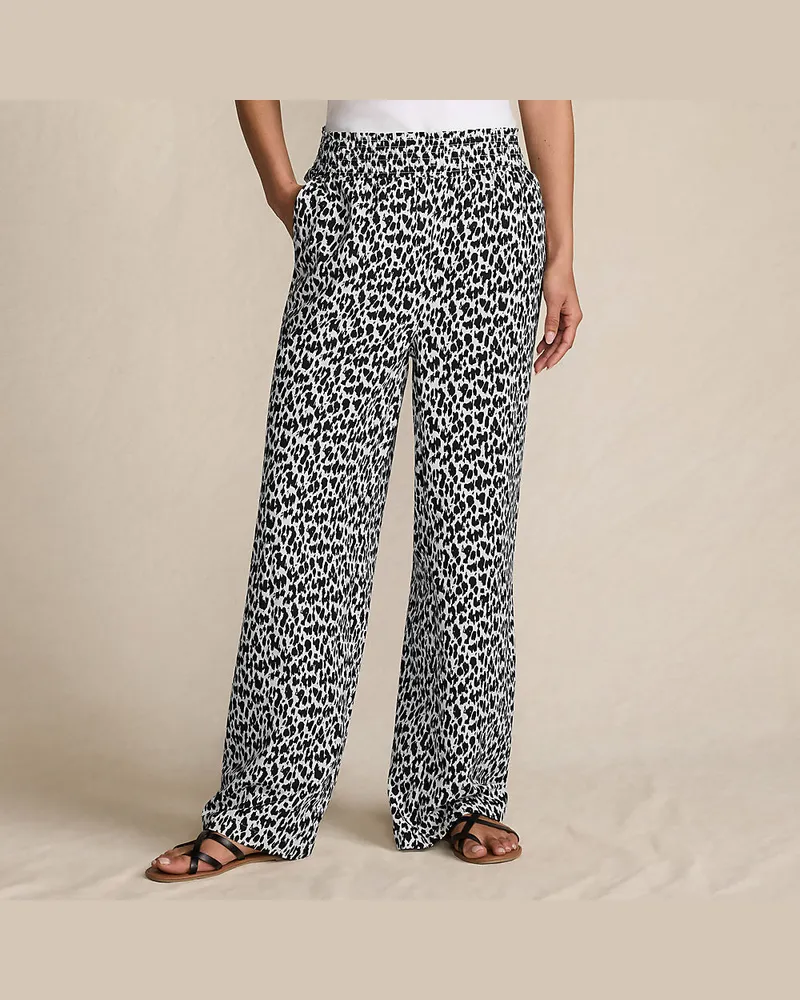 Lands' End Dehnbund-Hose, Damen, Größe regular, Schwarz, Baumwolle/Viskose/Baumwoll-Mischung, by Schwarz