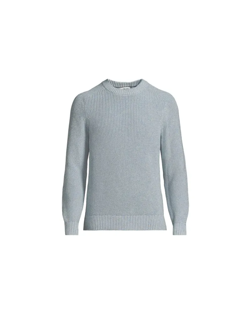 Lands' End Melierter Rundhalspullover DRIFTER, Herren, Größe:60 regular, Blau, Baumwolle, by Blau