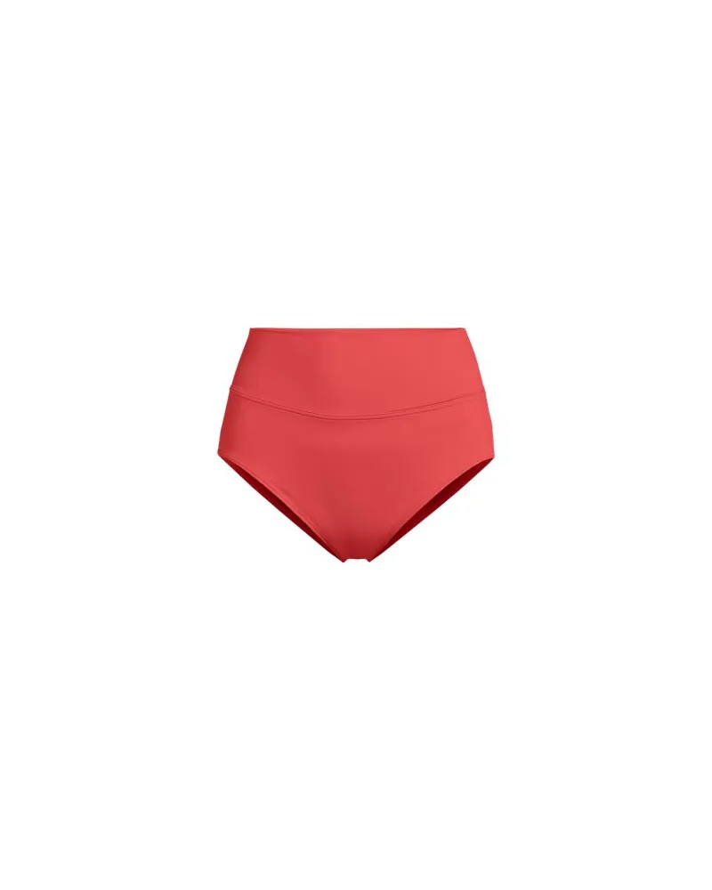 Lands' End Bikinihose zum Umschlagen, High Waist, Damen, Größe regular, Orange, Nylon-Mischung, by Orange