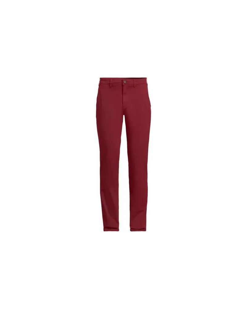 Lands' End Slim Fit Chinohose, Herren, Größe regular, Braun, Baumwolle/Baumwoll-Mischung, by Braun