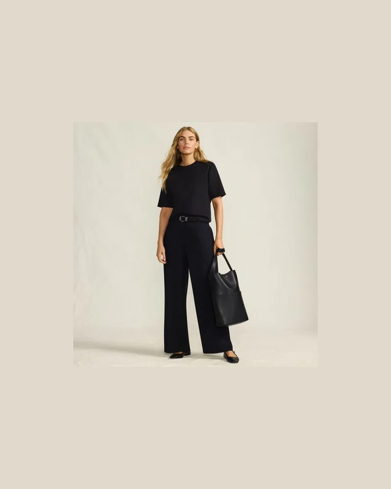 Lands' End Softe Hose aus Modal-Mix, Damen, Größe regular, Schwarz, Polyester/Polyester-Mischung, by Schwarz