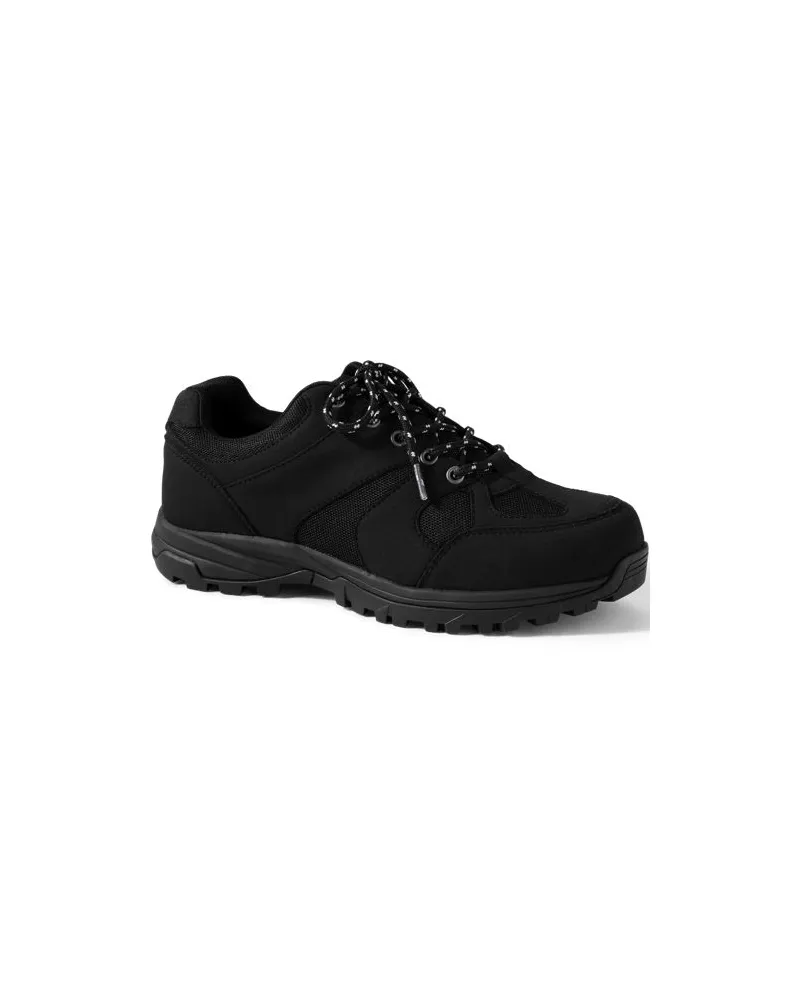 Lands' End Trekking-Schuhe, Herren, Größe regular, Schwarz, Leder, by Schwarz