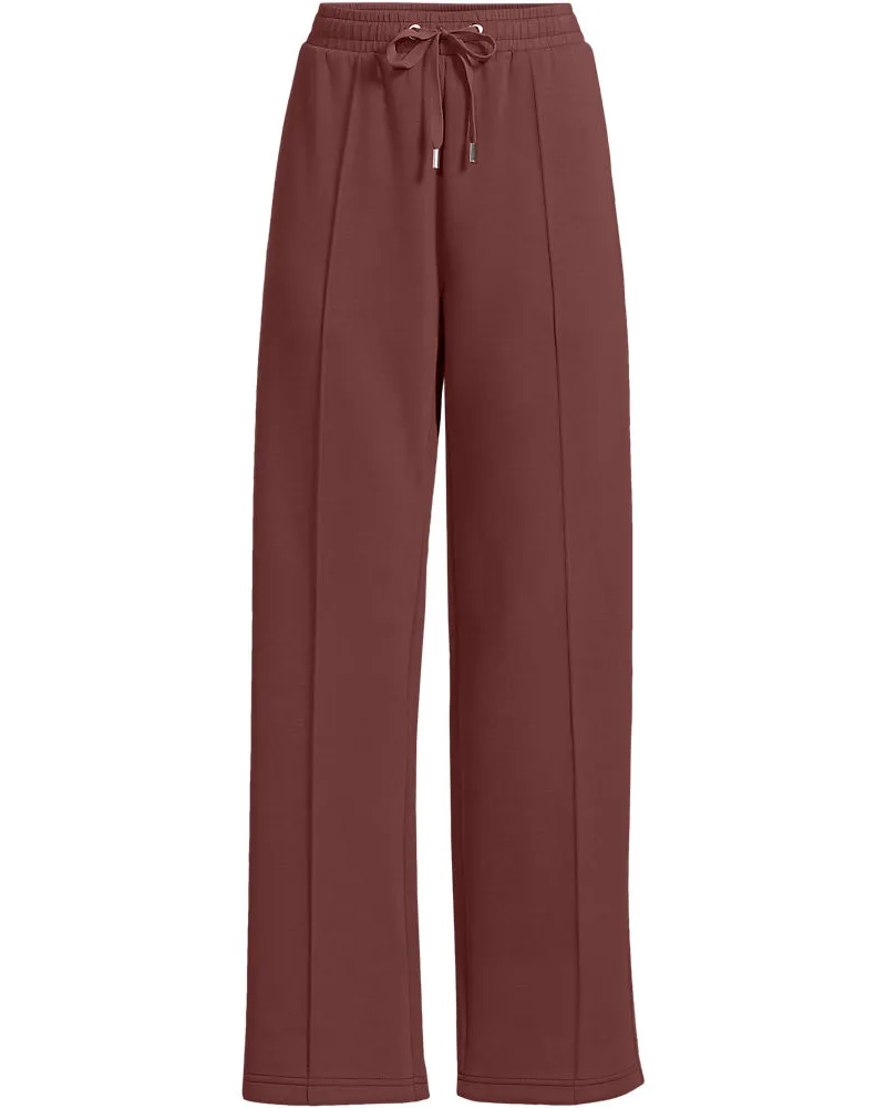 Lands' End Samtweiche Hose, Damen, Größe regular, Pink, Polyester/Polyester-Mischung, by Pink