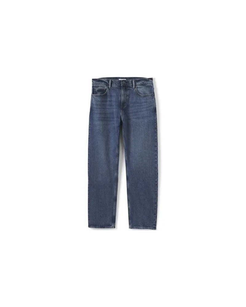 Lands' End Stretch-Denim Jeans, Classic Fit, Herren, Größe regular, Blau, Elasthan/Baumwoll-Mischung, by Blau