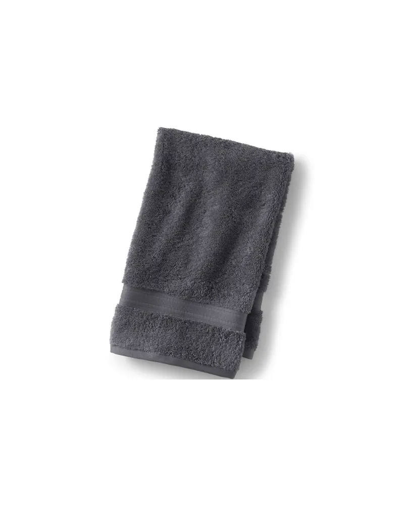 Lands' End Supima Handtuch, Herren, Größe:null regular, Grau, Baumwolle, by Grau