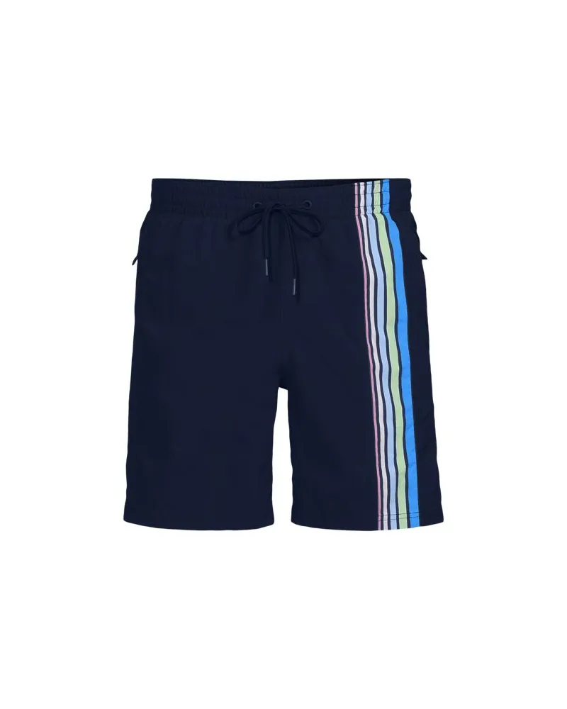 Lands' End Badeshorts mit Hydroliner, 18 cm, Herren, Größe:56-58 regular, Blau, by Blau