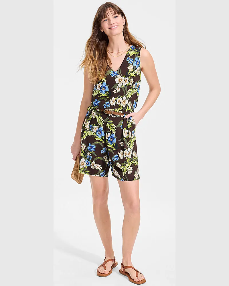 Lands' End Creaseless Shorts 20 cm, Damen, Größe regular, Braun, Polyester, by Braun