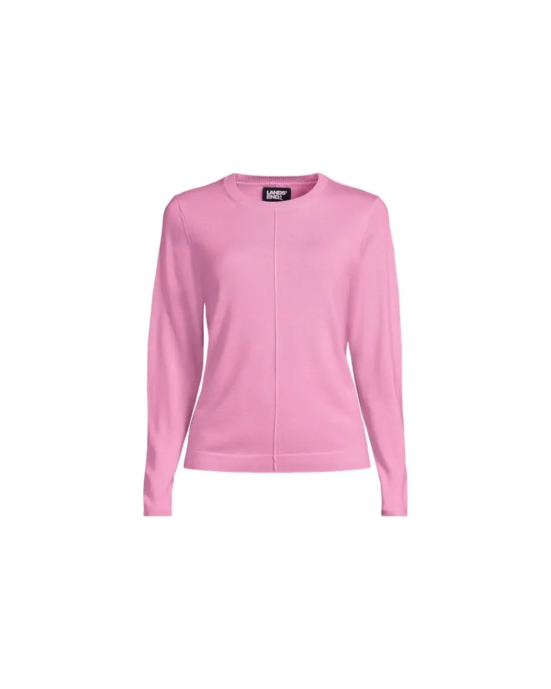 Lands' End Merino-Pullover, Damen, Größe:44-46 regular, Pink, Wolle, by Pink