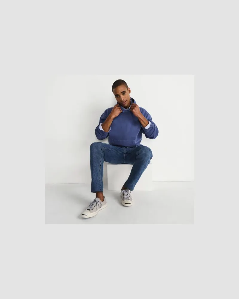 Lands' End Stretch-Denim Jeans, Straight Fit, Herren, Größe regular, Blau, Baumwoll-Mischung, by Blau