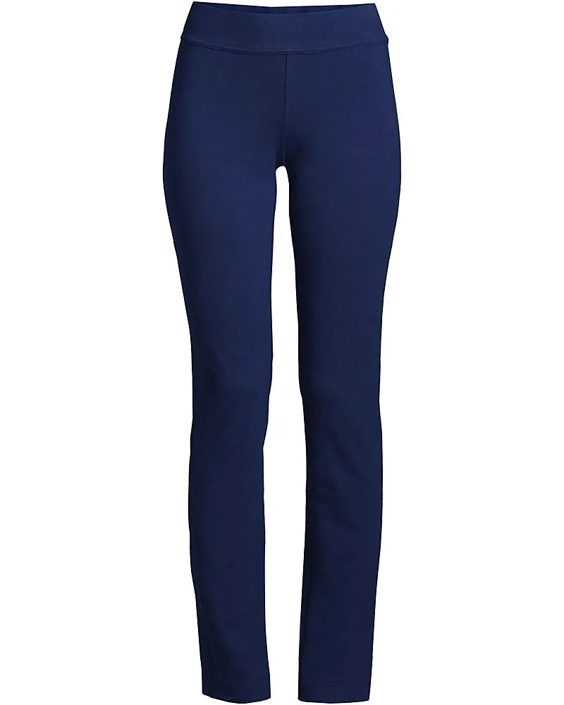 Lands' End Slim Fit Starfish Jersey-Freizeithose, Damen, Größe plus, Blau, Elasthan/Baumwoll-Mischung, by Blau