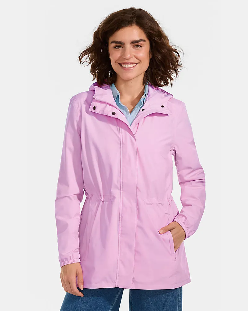 Lands' End Wasserdichte Regenjacke SQUALL mit Packfach, Damen, Größe regular, Pink, Polyester, by Pink