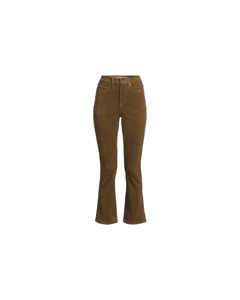 Lands' End Knöchellange Feincord-Schlaghose High Waist, Damen, Größe:34 regular, Braun, Baumwoll-Mischung, by Braun