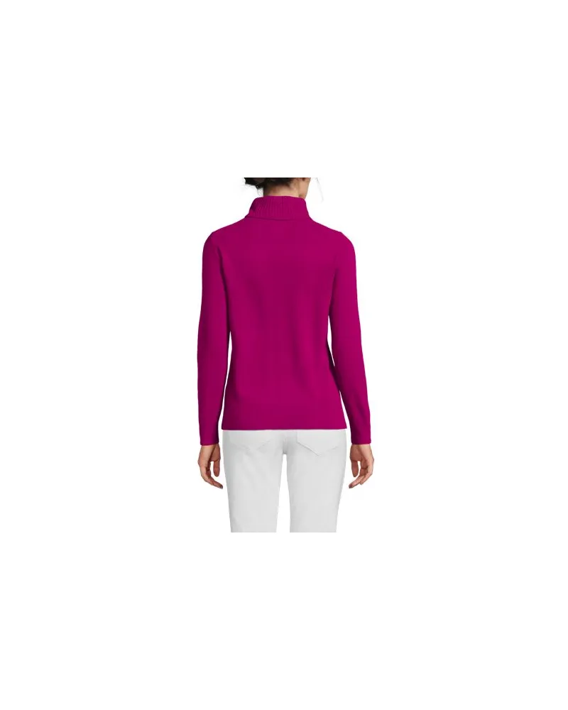 Lands' End Rollkragen-Pullover aus Kaschmir, Damen, Größe regular, Pink, Kaschmir, by Pink