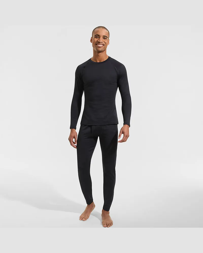 Lands' End Expedition Unterhose, Herren, Größe regular, Schwarz, Elasthan/Polyester-Mischung, by Schwarz
