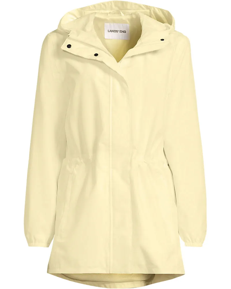 Lands' End Wasserdichte Regenjacke SQUALL mit Packfach, Damen, Größe petite, Orange, Polyester, by Orange