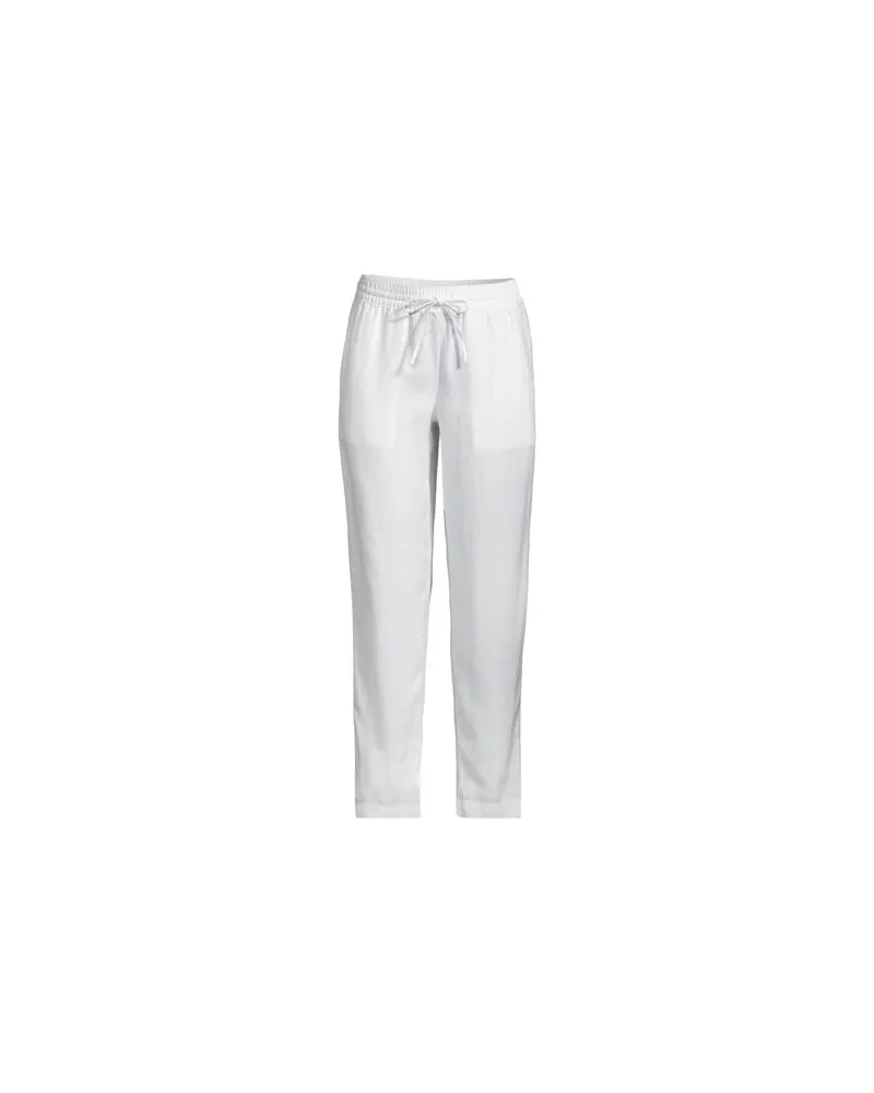 Lands' End Leinen-Jogginghose, Damen, Größe regular, Weiß, Leinen, by Weiß
