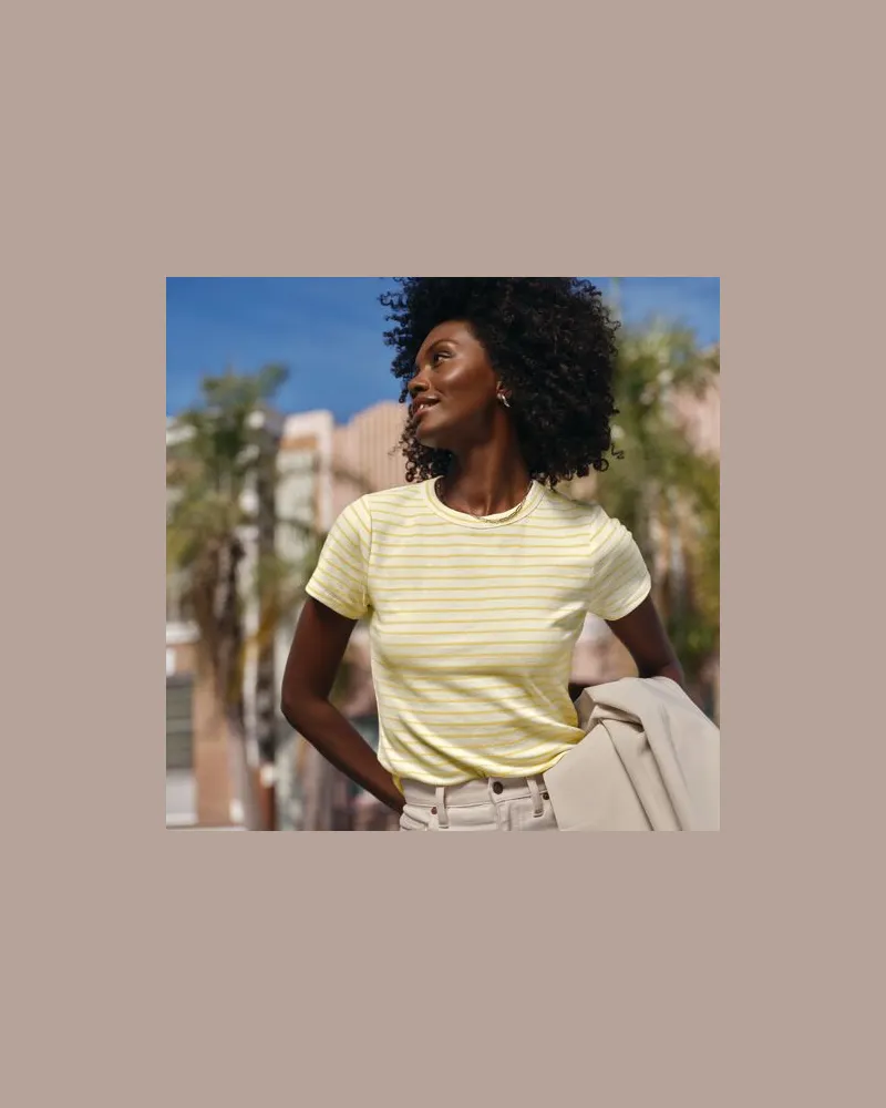 Lands' End T-Shirt aus softem Viskosemix, Damen, Größe regular, Weiß, Viskose/Polyester-Mischung, by Weiß