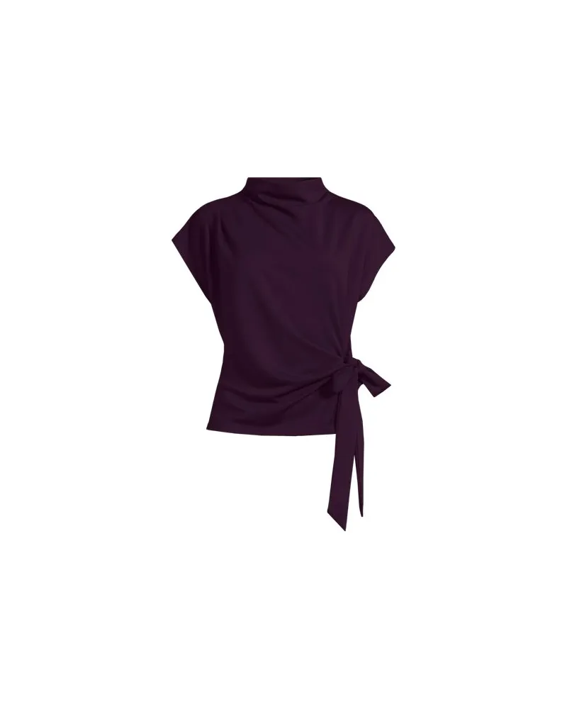 Lands' End Jerseyshirt mit Knotendetail, Damen, Größe plus, Rot, by Rot