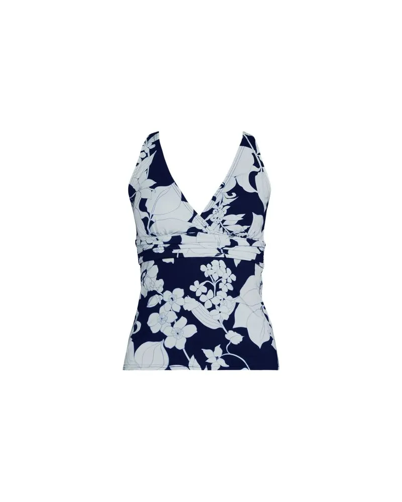 Lands' End Tankinitop mit V-Ausschnitt in D-Cup, Damen, Größe regular, Sonstige, Nylon-Mischung, by Sonstige