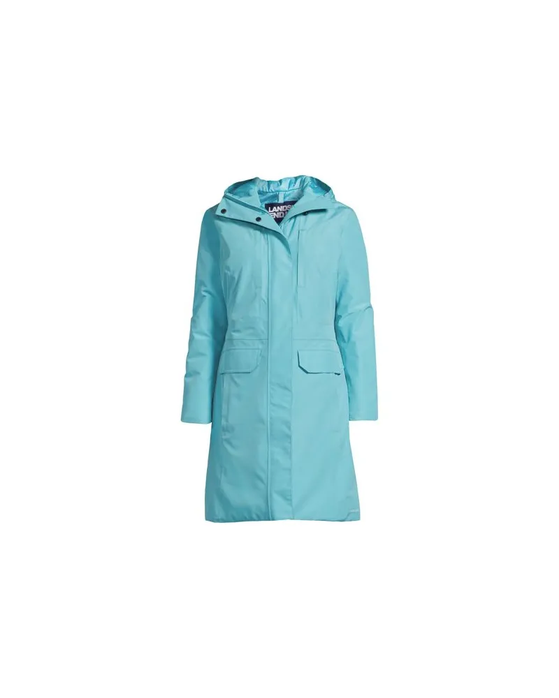 Lands' End Wasserdichter PrimaLoft-Mantel, Damen, Größe regular, Blau, Polyester, by Blau