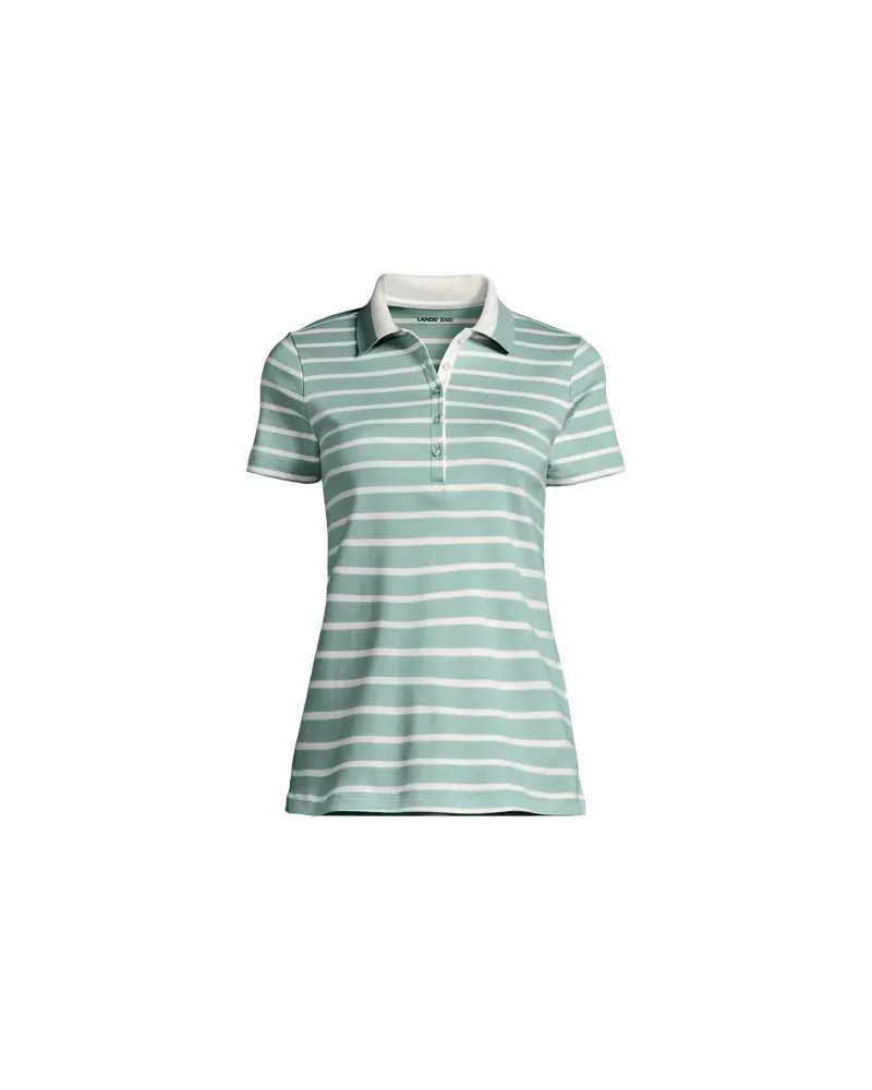 Lands' End Supima-Poloshirt, Damen, Größe plus, Grün, Baumwolle, by Grün