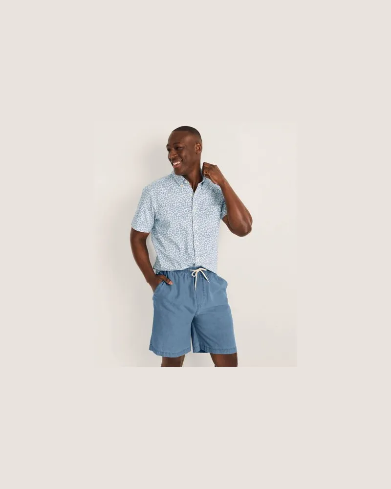 Lands' End Leichte Schlupfshorts, Herren, Größe:56-58 regular, Blau, Baumwolle, by Blau